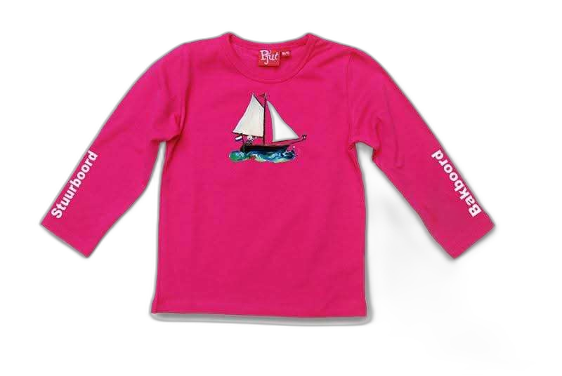 Stuurboord/bakboord shirt roze