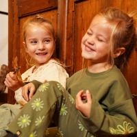 Koko Noko groene flared broek